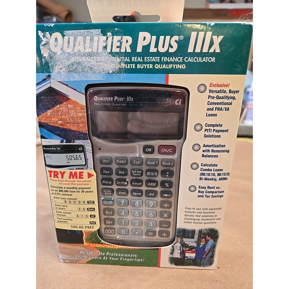 0346     Real Estate and Mortgage Calculater  Qualifier Plus IIIx (3415)